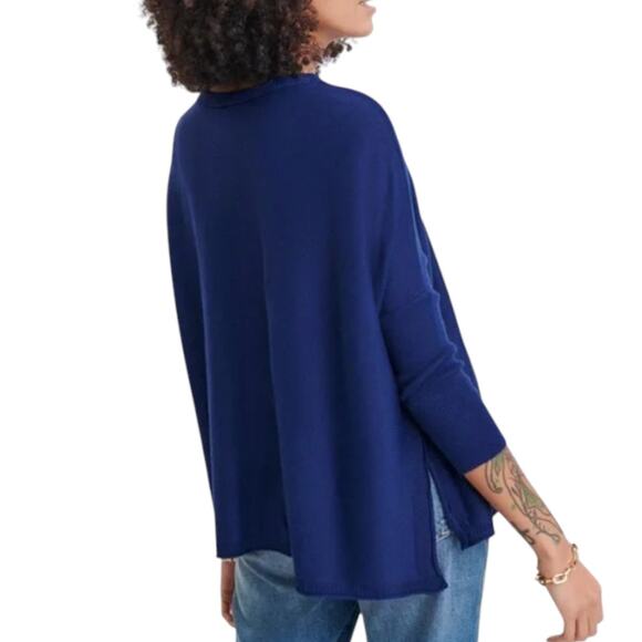 MERSEA Deep Water Blue Catalina Crewneck Pullover Sweater - Picture 3 of 10